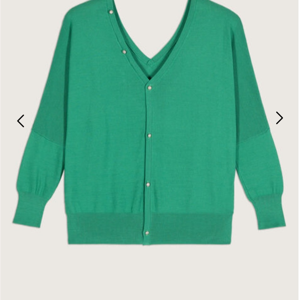 ba&sh Green Button-Back Top - Picture 4 of 4